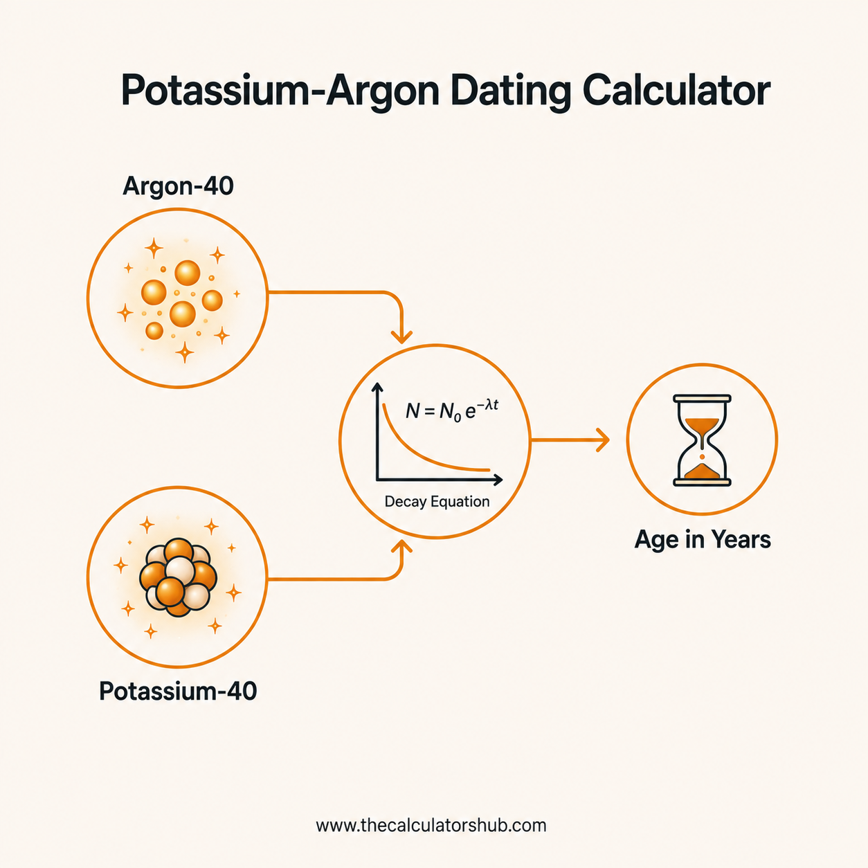 Potassium-Argon Dating Calculator
