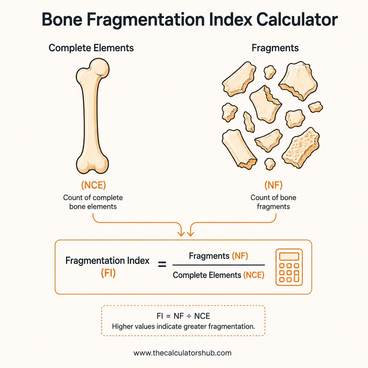 Bone Fragmentation Index Calculator