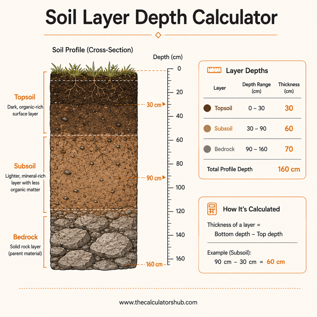 Soil Layer Depth Calculator